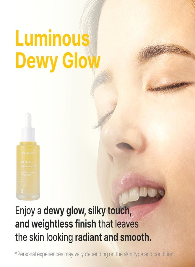 Face Republic Vita Capsule Luminous Serum 45ml 1.52 fl oz | Revitalizing, Radiant Glow for Dull, Dry Skin | Vitamins, Lemon Extract, Niacinamide 5%, Jojoba Seed Oil | Vegan Korean Skin Care - Image 5